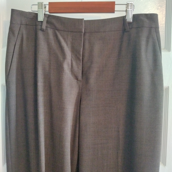 Brooks Brothers tailored 90s Vintage Wool Stretch brown slacks - 10 - Picture 3 of 7